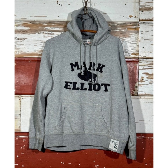 Mark Elliot Buffalo Graphic Hoodie‎ Pullover Sweatshirt Comfy Casual L - Picture 1 of 7